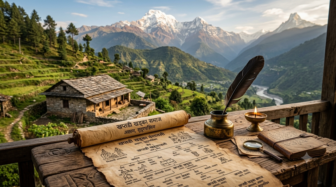 खप्तडी खड्का वंशावली लेखन कार्य मध्यम चरणमा
